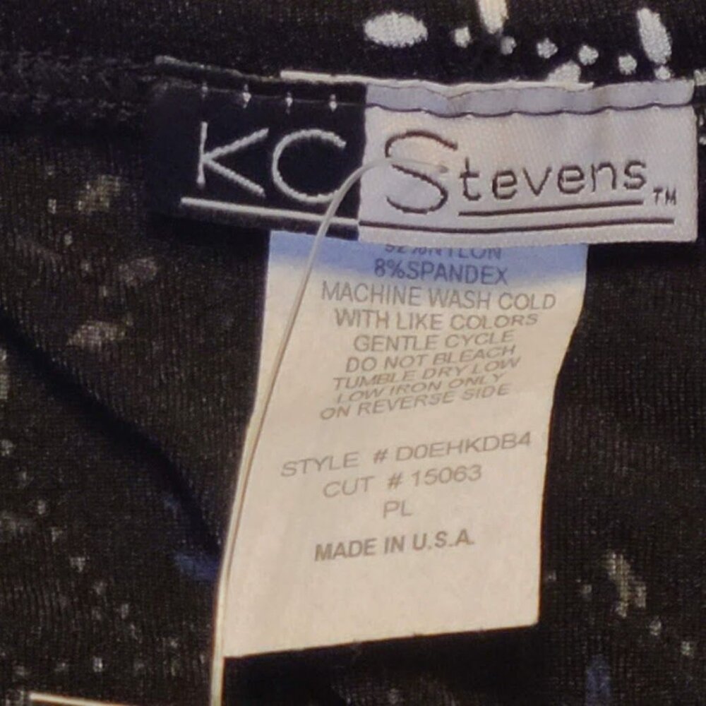 KC Stevens Women's Floral Print Ruffle Hem Skirt Size PL With Tags - Picture 3 of 7